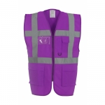 YOKO Executive Warnweste Violett / Lila / Purple mit...