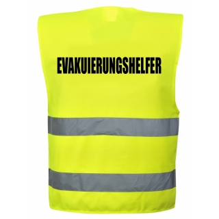 Evakuierungshelfer Warnweste Gelb unisize
