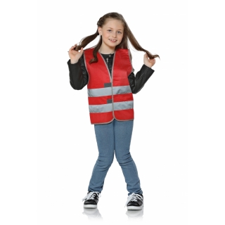 Kinder Signalweste rot 3-6 Jahre