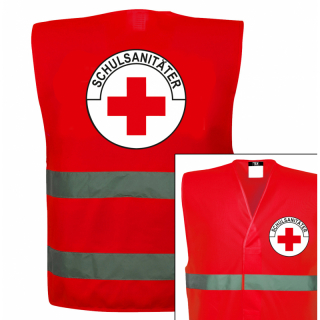 Schul Sanitäter Weste Einfach Rot