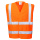 Warnschutz-Weste Orange flammhemmend Norm EN14116 120g/m² L/XL