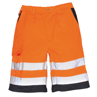 Warnschutz Short aus Polyester-Baumwollgemisch größe XL Orange-Marine