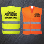 Jugend Feuerwehr Warnweste Gelb oder Orange #1