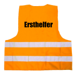 Ersthelfer Warnweste Gelb oder Orange unisize