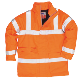 BIZFLAME Regen-Warnschutz Jacke Orange