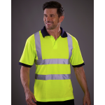 Two Band & Brace Hi Vis Polo Shirt EN 20471 - S-6XL