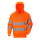 Warnschutz Reißverschluss Kapuzen Sweatshirt Orange EN ISO 20471