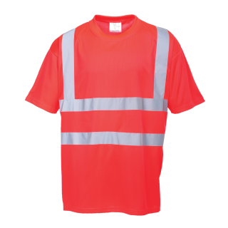 Warnschutz T-Shirt Rot S