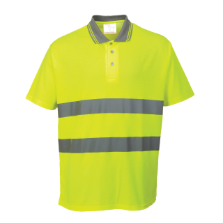 Hi-Cool Poloshirt Gelb ISO 20471 S
