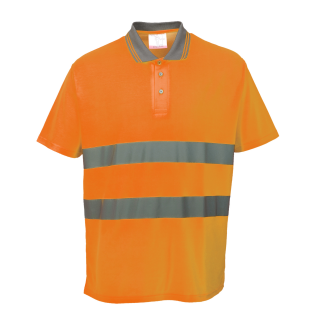 Hi-Cool Poloshirt Orange ISO 20471 XXL