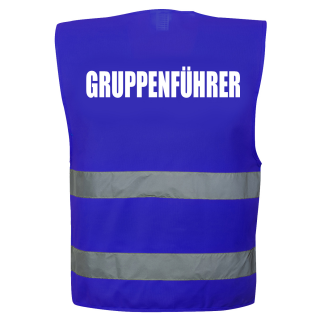 Gruppenführer Warnweste in Sonderfarbe blau