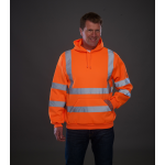 Hi Vis Pull-Over Hoodie EN20471 Klasse 3 gelb oder Orange...