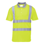 Kurzarm Warnschutz Polo Shirt Gelb