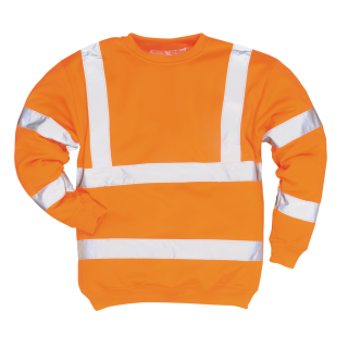 Größe M Warnschutz Sweatshirt Tranemo 4871 26 50 orange EN 20471 Cl.3 