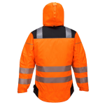 Vison Warnschutz Regenjacke orange/schwarz
