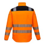 Vison Warnschutz Softshelljacke  orange/schwarz