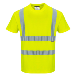Baumwoll Komfort Warnschutz T-Shirt Gelb
