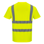 Baumwoll Komfort Warnschutz T-Shirt Gelb