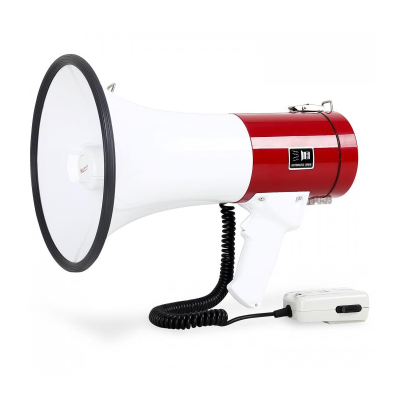 HEMOTON Tragbares Megafon Rot - Lautsprecher Mit Aufnahmefunktion Für Partys & Events