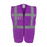 YOKO Executive Warnweste Violett / Lila / Purple  mit...