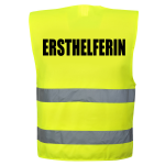 Ersthelferin Warnweste Gelb oder Orange unisize