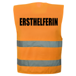 Ersthelferin Warnweste Gelb oder Orange unisize