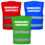 Brandschutz - beauftragte Warnweste Sonderfarbe in 10...