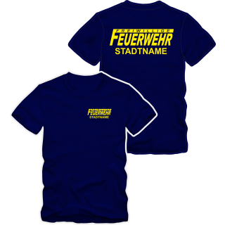 Freiwillige Feuerwehr T-Shirt Style 1 mit Stadtnamen