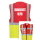 Brandschutz Helfer Executive Weste rot/gelb mit vielen Taschen S-3XL