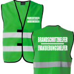 2in1 Brandschutzhelfer Evakuierungshelfer Warnweste Sonderfarbe in 7 gr&ouml;&szlig;en