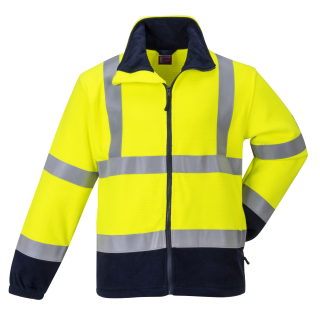 Portwest Flammhemmende antistatische Warnschutz Fleece Jacke größe L
