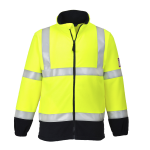 Portwest Flammhemmende antistatische Warnschutz Fleece Jacke größe L