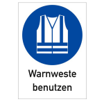 Gebotsschild Warnweste benutzen Folien Aufkleber 297 x...