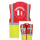 Brandschutzhelfer Piktogramm Executive Weste rot/gelb mit vielen Taschen S-3XL