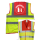Brandschutzhelfer Piktogramm Weste rot/gelb S-3XL