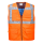 Kühlende Warnweste EN ISO 20471 Class 2 Warnschutz Orange/größe S/M (ca. 120 cm Umfang)