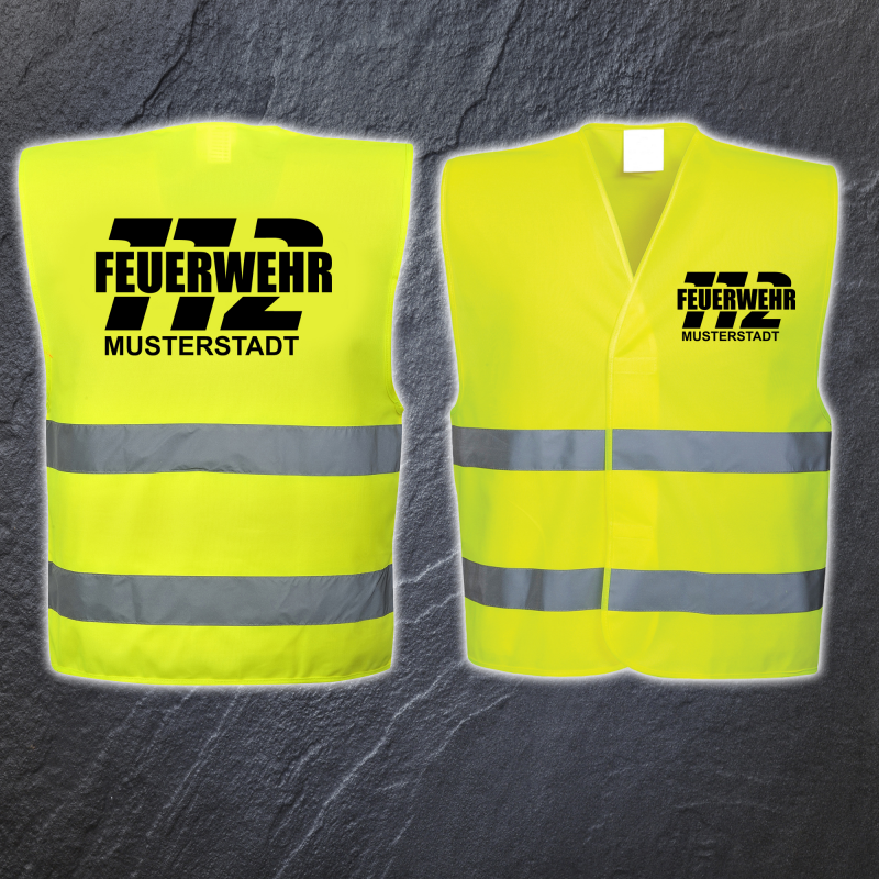 Fahrlehrer Warnweste Mit Reflektierendem Aufdruck - Signalweste Orange Nach EU-Norm