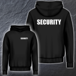 Premium Security Kapuzen Sweatshirt Druck Rücken +...
