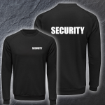 Premium Security Sweatshirt Druck Rücken + Brust S -...