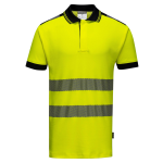 Vison Warnschutz Poloshirt gelb/schwarz