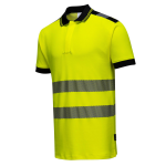 Vison Warnschutz Poloshirt gelb/schwarz