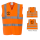 Brandschutzteam Evakuierugsteam Piktogramm 2+2 Warnweste Standard 2+2 Orange größe L (Umfang ca. 118 cm)