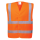 Warnweste Orange 2+2 Reflextreifen EN ISO 20471 Class 2  größe 4XL/5XL (164 cm Umfang)