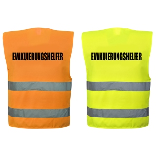 Evakuierungshelfer Warnweste Gelb / Orange S-5XL