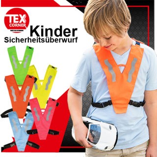 Safety Collar with Safety Clasp for Kids Reflektor Überwuf Warnweste