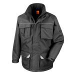Result RT301 Sabre Long Coat Security Jacke schwarz gr. XL