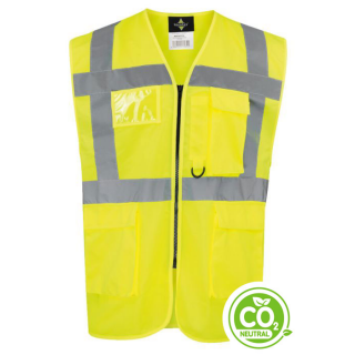 Korntex® Comfort Executive Weste HAMBURG Neon-Gelb EN ISO 20471:2013 in  6 Größen