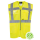 Korntex® Comfort Executive Weste HAMBURG Neon-Gelb EN ISO 20471:2013 in  8 Größen