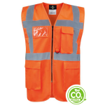 Korntex&reg; Comfort Executive Weste HAMBURG Neon-Orange EN ISO 20471:2013 in  6 Gr&ouml;&szlig;en