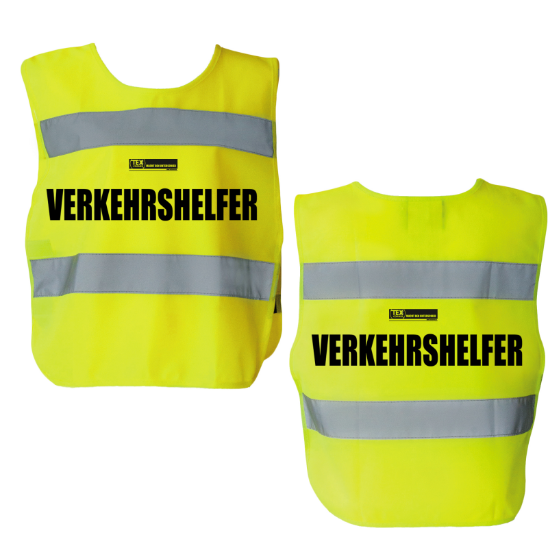 Warnweste Gelb EN ISO 20471 in 4 größen S/M , L/XL, XXL/3X